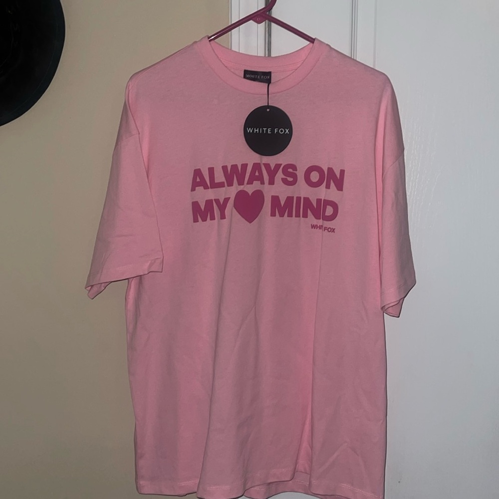 NWT WHITE FOX “You're Always On My Mind” Oversized Tee
